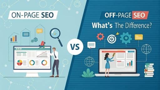 difference between on page and off page seo​